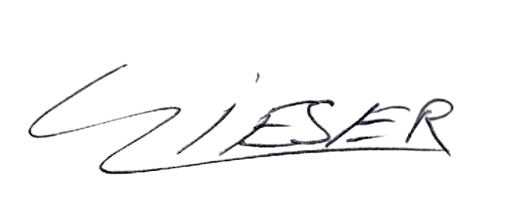 Signature manuscrite de Stéphane Wieser
